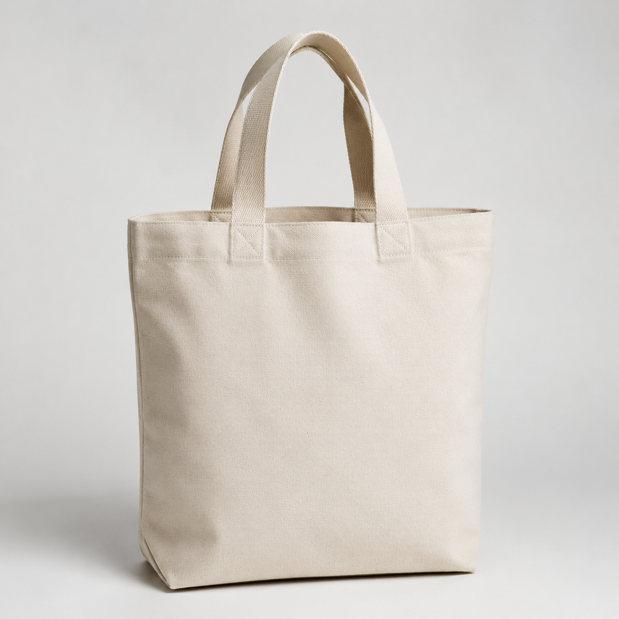 Natural canvas tote bag